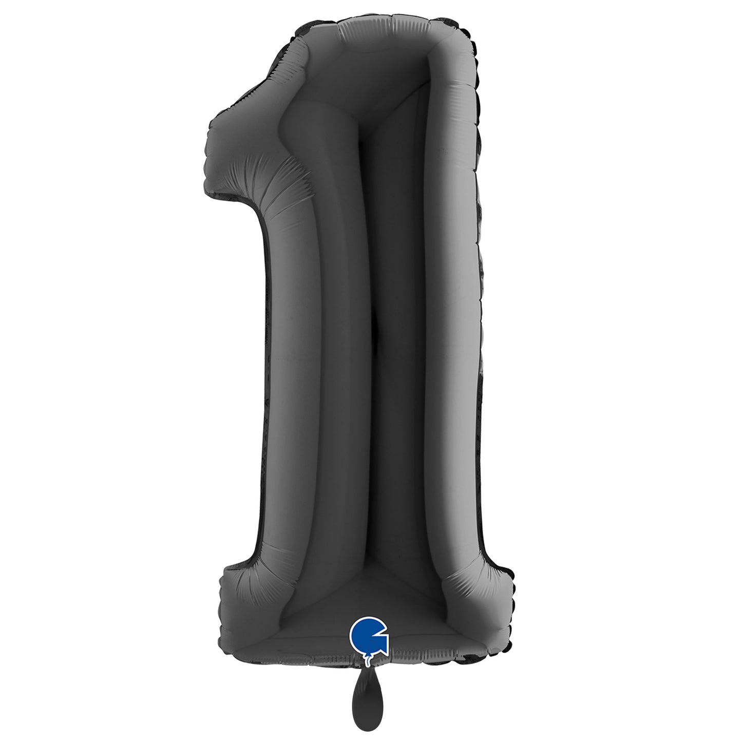 Folienballon Zahl 1 schwarz 100 cm