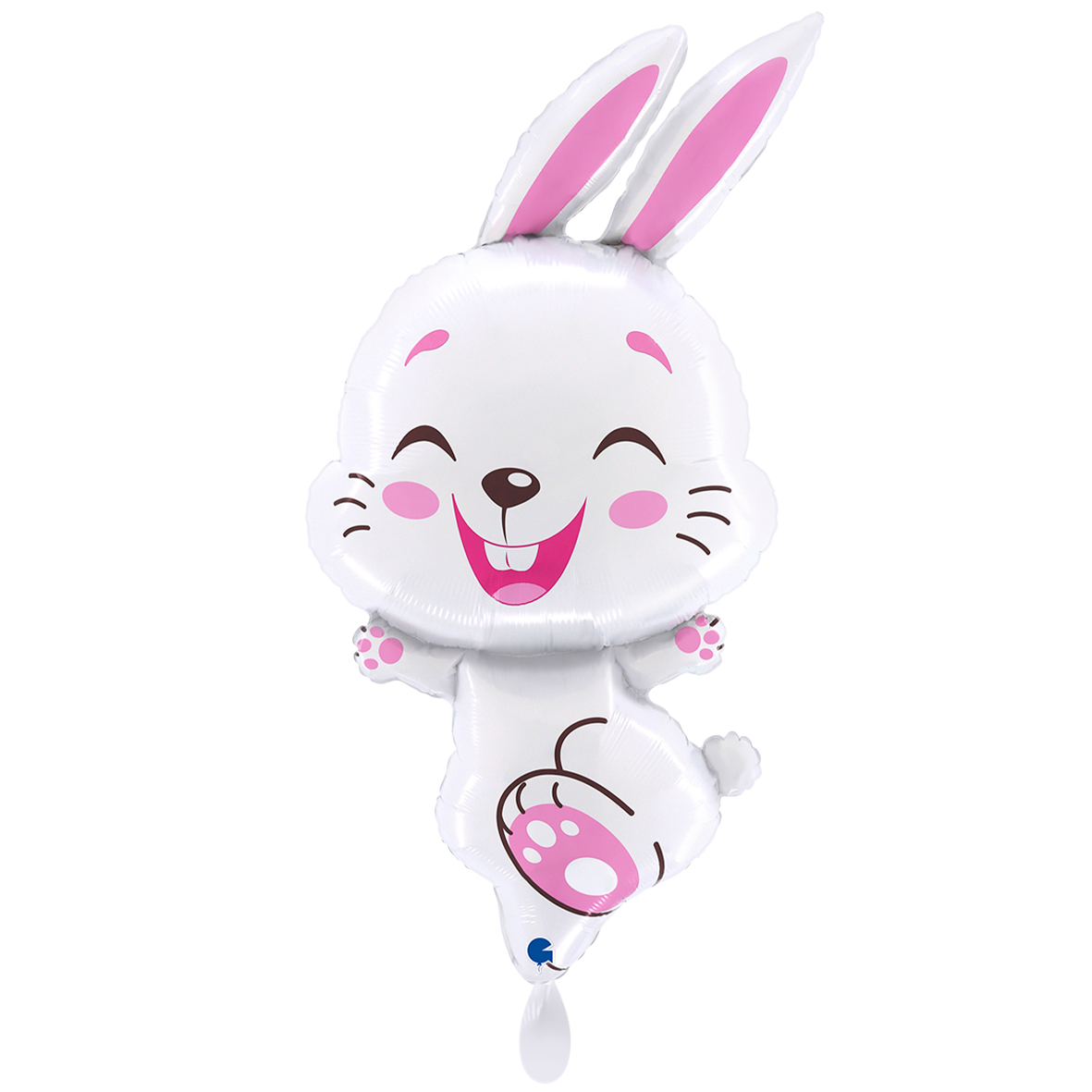 Folienballon Bunny White Fuxia 91 cm