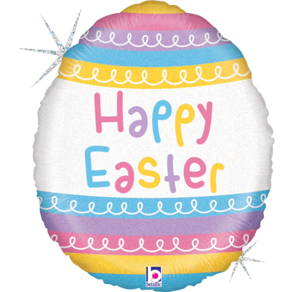 Folienballon Happy Easter Egg 46 cm