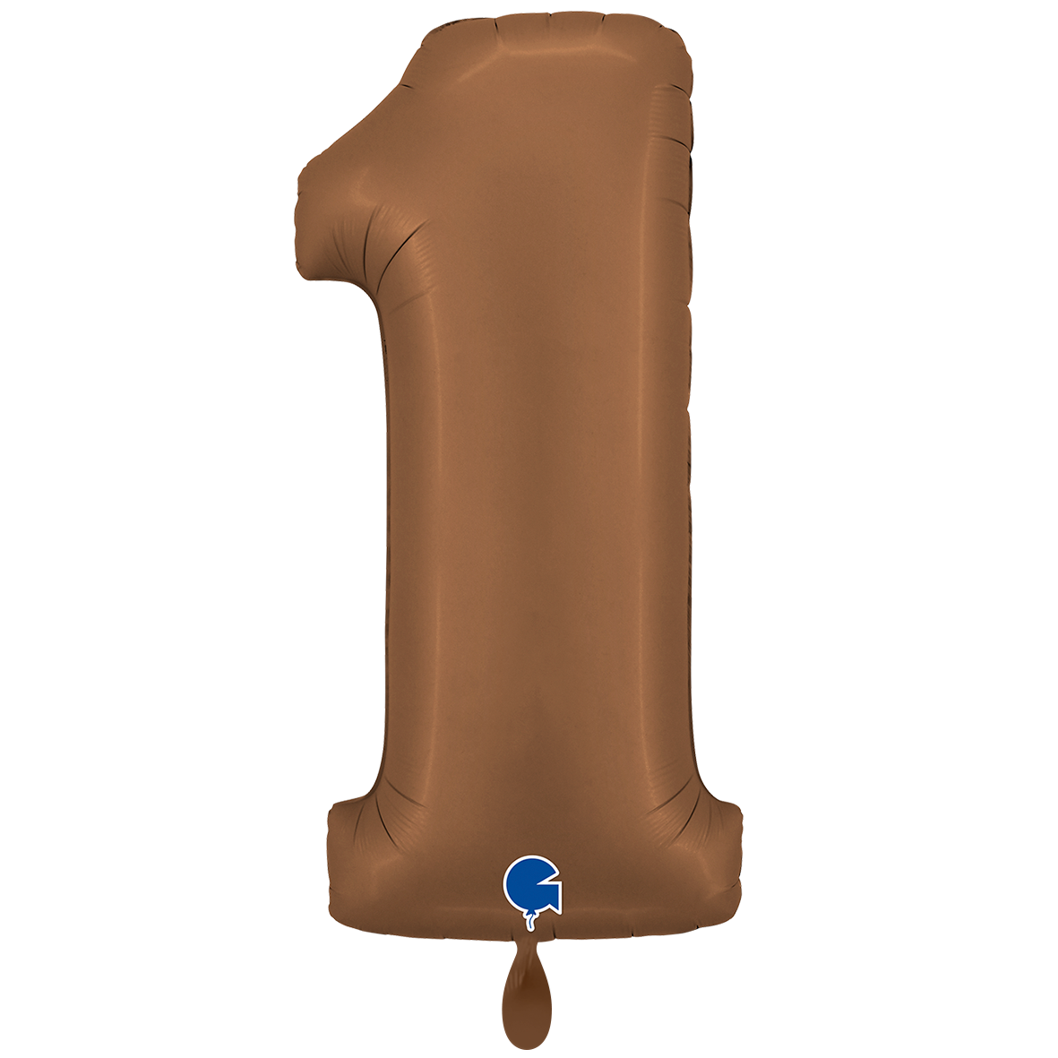 Folienballon Zahl 1 Satin Chocolate 100 cm