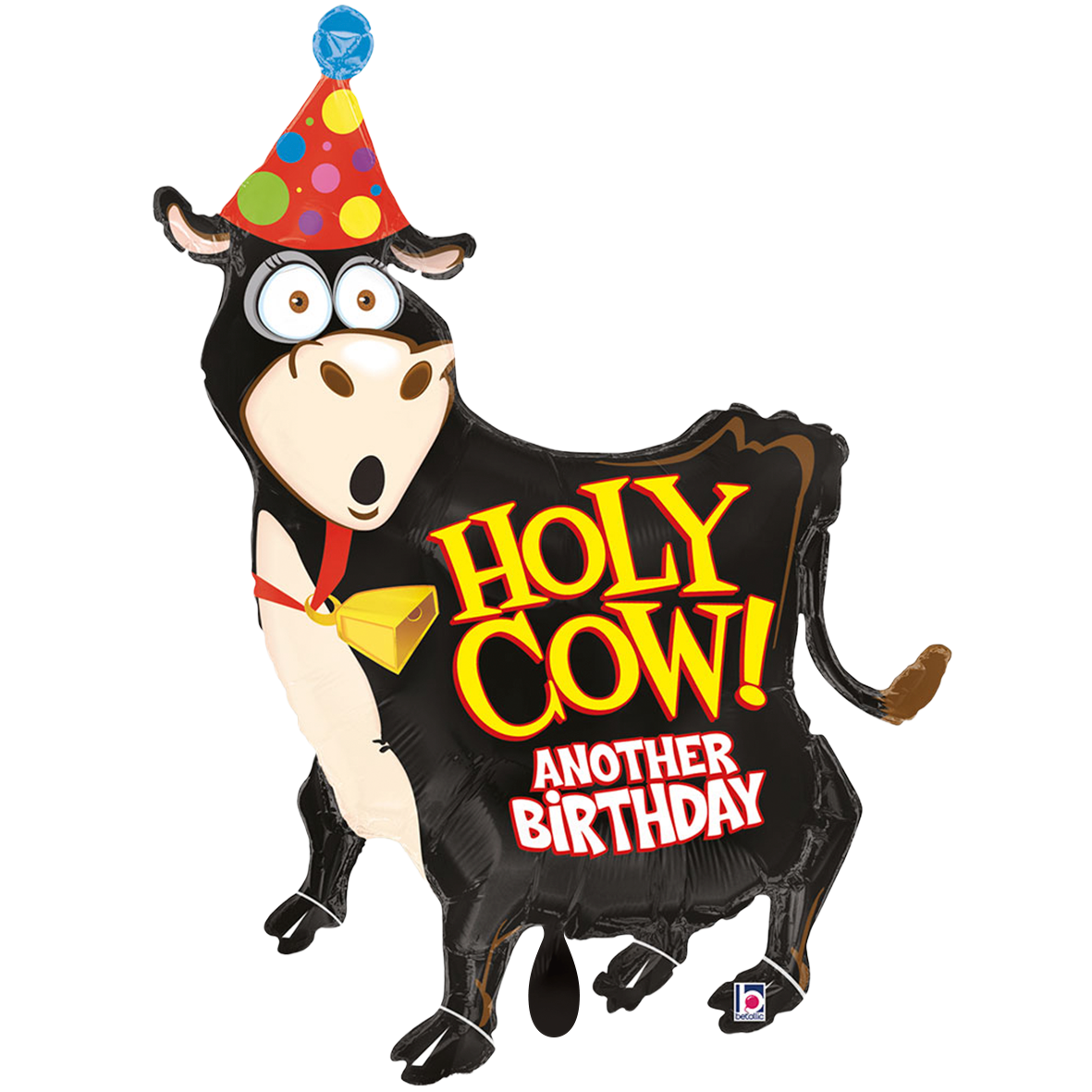 Folienballon Holy Cow Birthday 93 cm