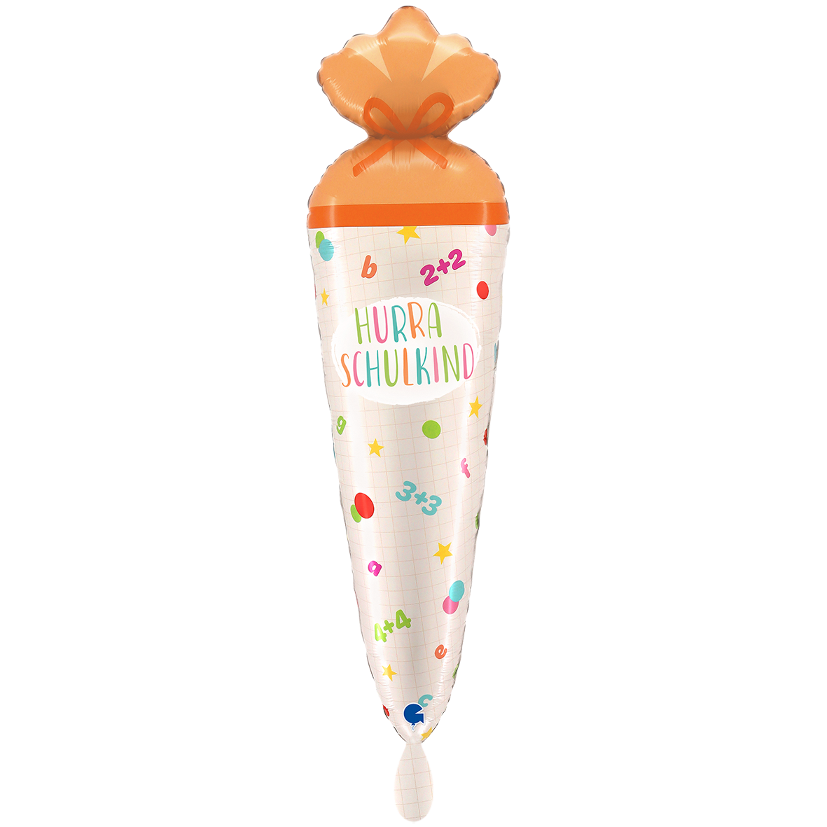 Folienballon Schultüte HURRA Schulkind 89 cm