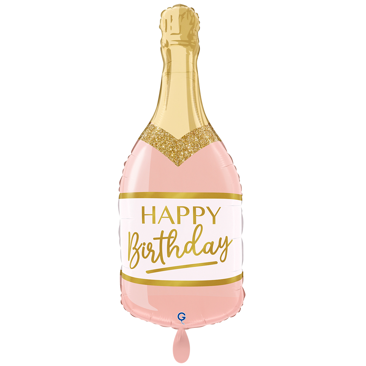 Folienballon Pink Birthday Bottle 81 cm