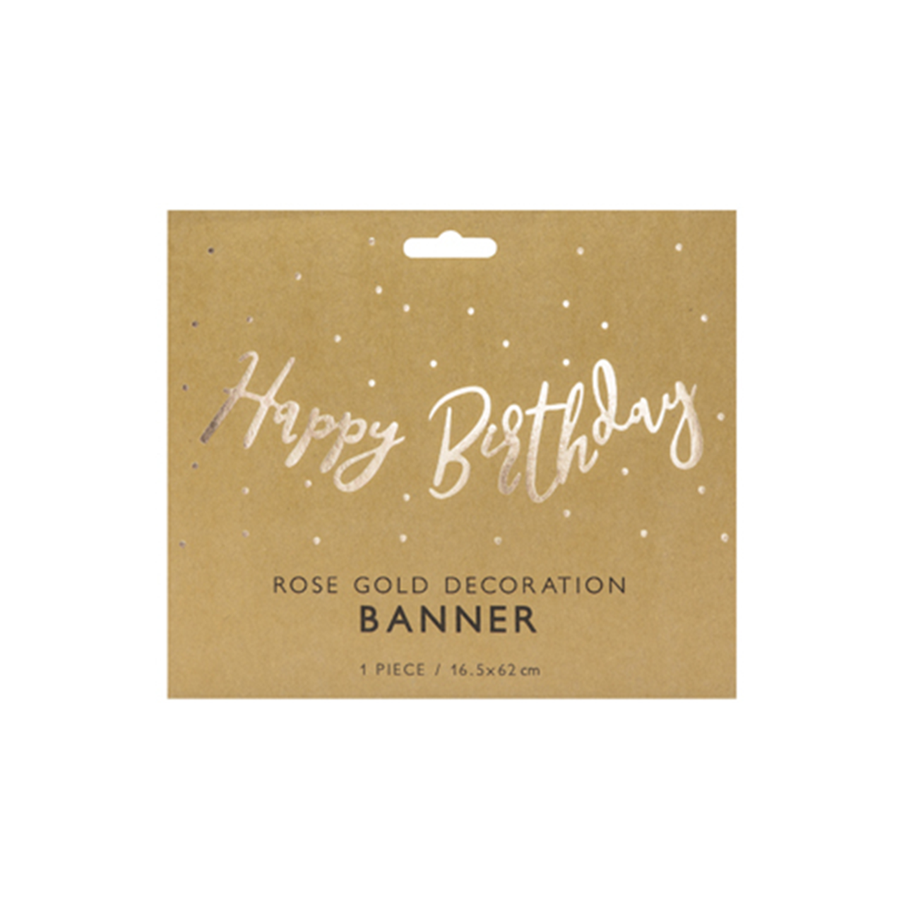 Bannergirlande Happy Birthday - Rosegold