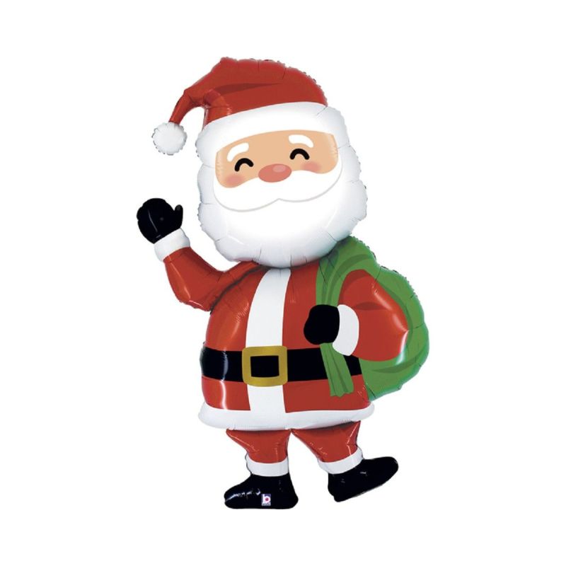 Folienballon Airwalker Weihnachtsmann 152 cm Weihnachten