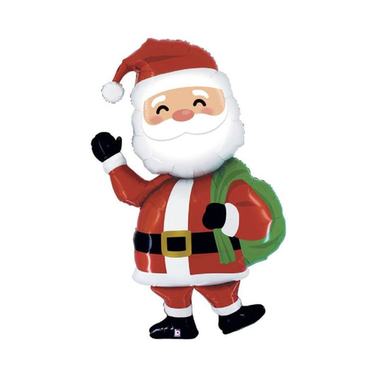 Folienballon Airwalker Weihnachtsmann 152 cm Weihnachten