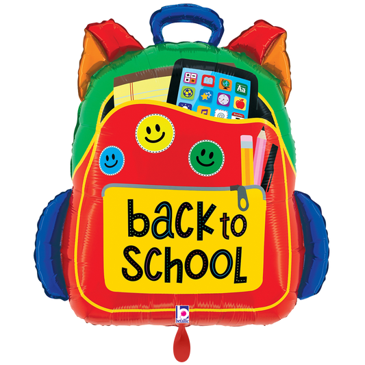Folienballon Rucksack Back to School 58 cm