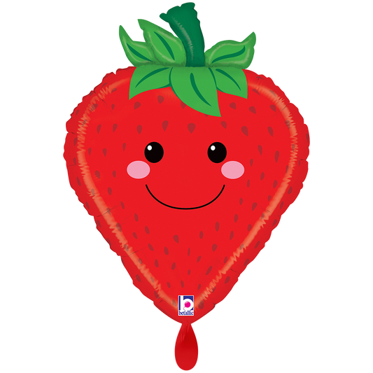 Folienballon Erdbeere 53 cm