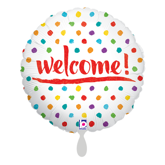 Folienballon Welcome 46 cm