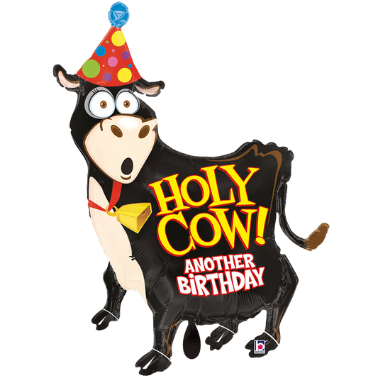 Folienballon Holy Cow Birthday 93 cm