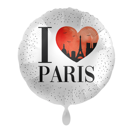 Folienballon I Love Paris 43 cm