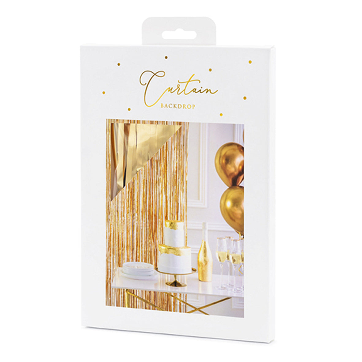 Glittervorhang  Gold 2,5m