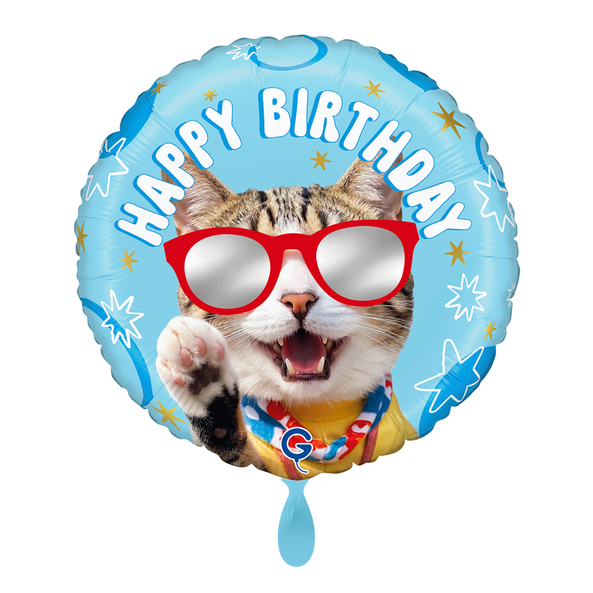 Folienballon Cool Cat Birthday 46 cm