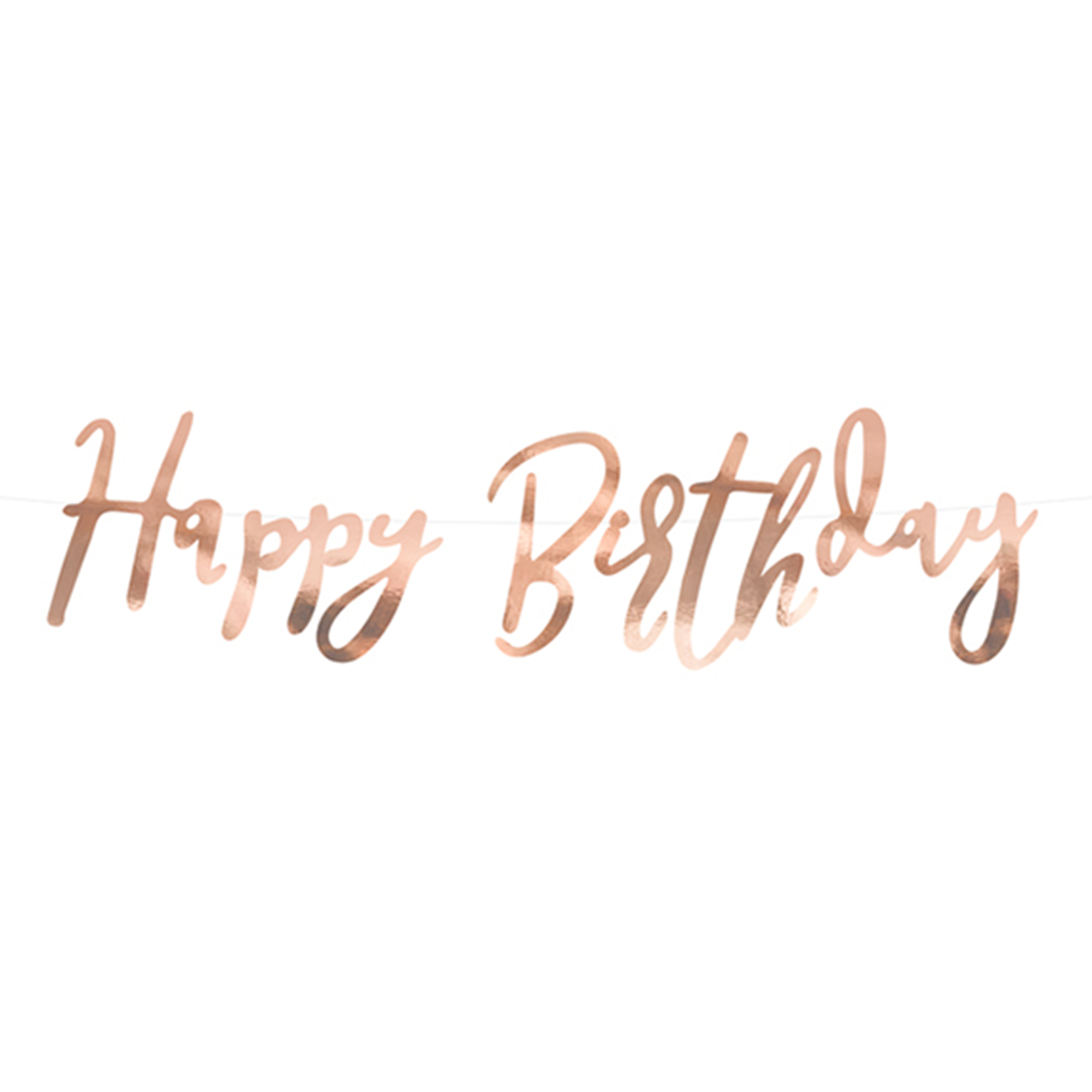 Bannergirlande Happy Birthday - Rosegold