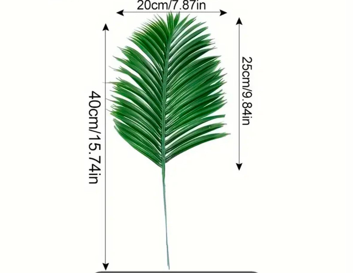 20 Palmenblätter Palmen Kunstblumen  40 cm