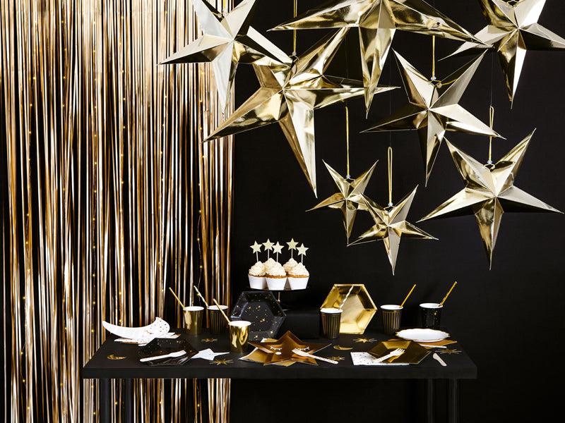 Glittervorhang  Gold 2,5m
