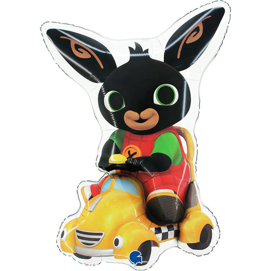Folienballon Hase Bing and Talkie Taxi 79cm