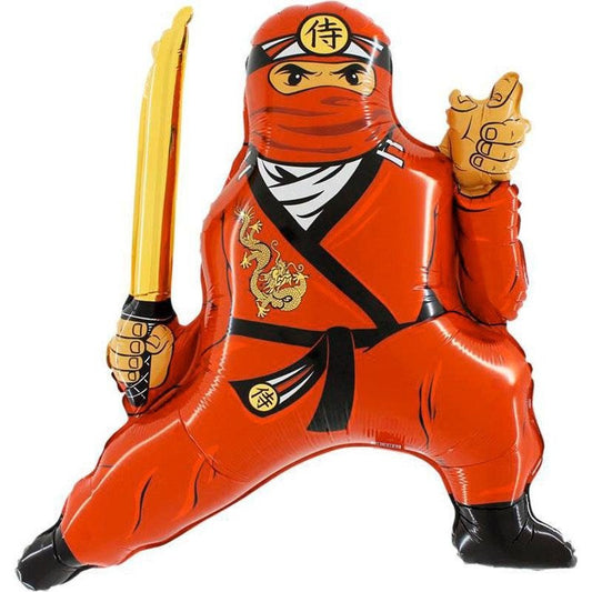 Folienballon Ninja rot 72 cm