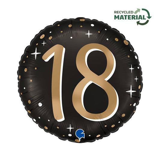 Folienballon 18 Happy Birthday 46 cm