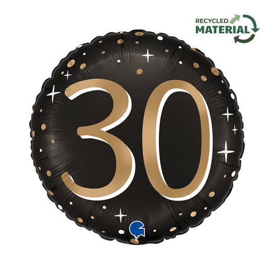 Folienballon 30 Happy Birthday 46 cm