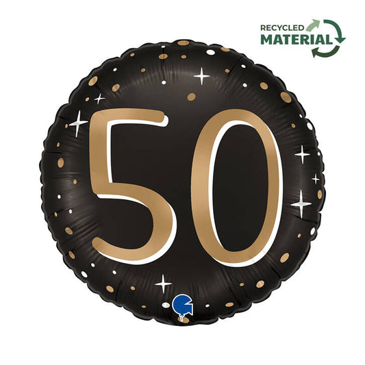 Folienballon 50 Happy Birthday 46 cm