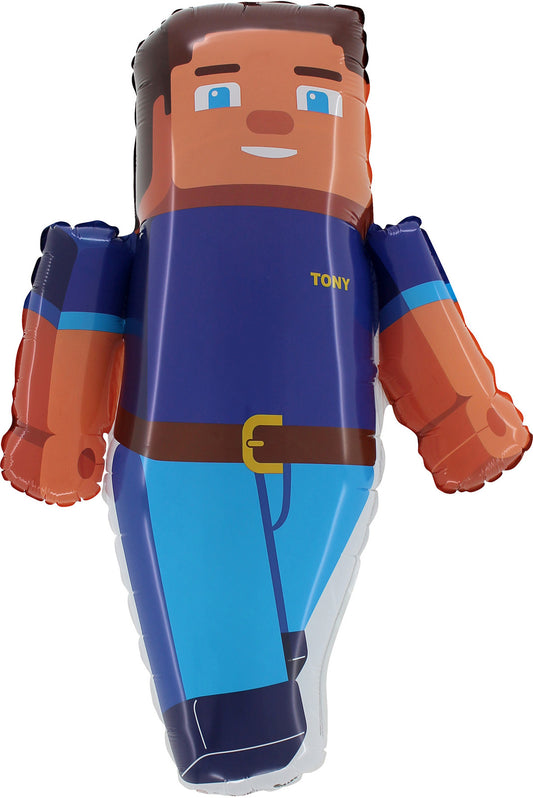 Folienballon Tony Steve Minecraft 76 cm