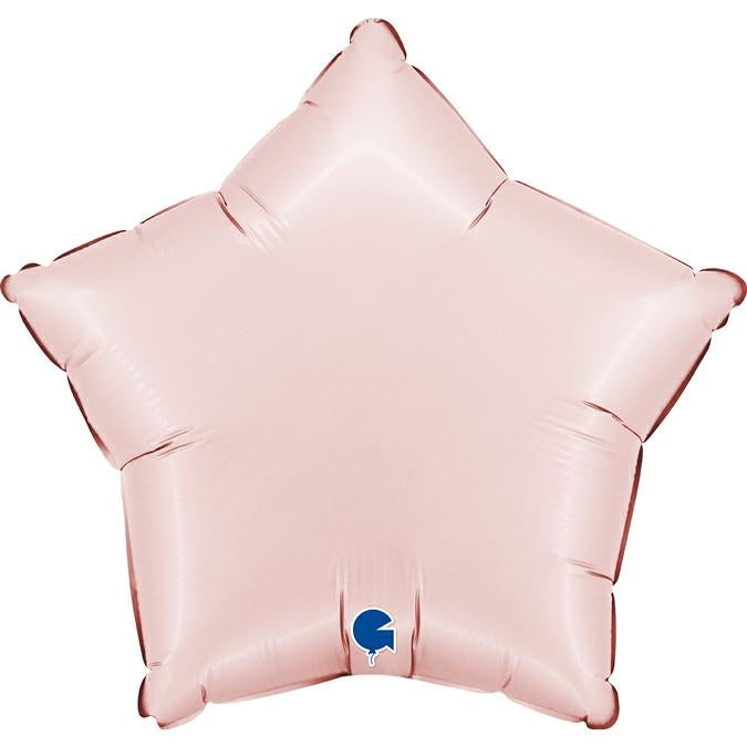 Folienballon Stern Rosa Satin Pastel 46 cm