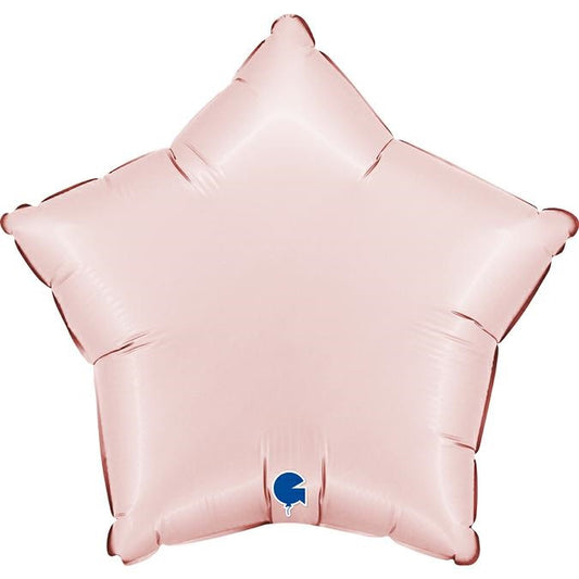 Folienballon Stern Rosa Satin Pastel 46 cm